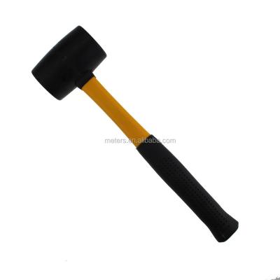 China Mallet Hammer Rubber Grip Fiberglass Rubber Hammer for sale