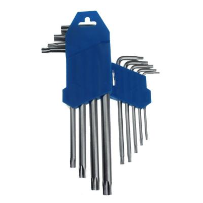 China Torx Head Set Carbon Steel 9 Pcs Medium Length Double Head for sale