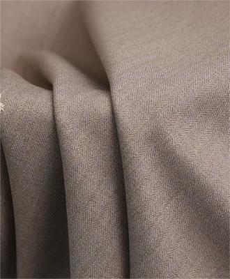 China High Color Fastness Yarn Dyed Fabric Herringbone Pattern TR Polyester Viscose Fabric for sale