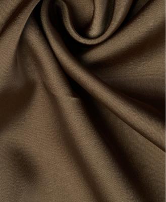 China Luxurious Satin Yarn Fabric Tear Resistant Brown Satin Fabric For Clothing for sale