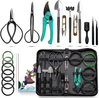 China Eco-Friendly Bonsai Bonsai Tool Kit 18 Pcs Kit Indoor Gardening Tools | Bonsai tree kit includes bonsai scissors for sale