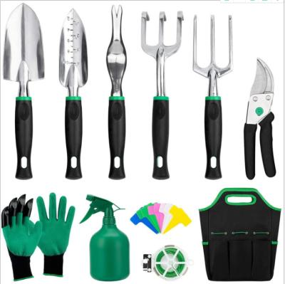 China Eco-friendly Garden Tool Kit 11 Piece Aluminum Alloy Steel Hand Tool Starter Kit with Bag Garden, Outdoor Tool for sale