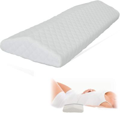 China Sustainable Cooling Gel Lumbar Pillow For Sleep Memory Deepest Foam Lower Back Pain Relief Support 3 Inch Cushion In Bed Waist Support for sale