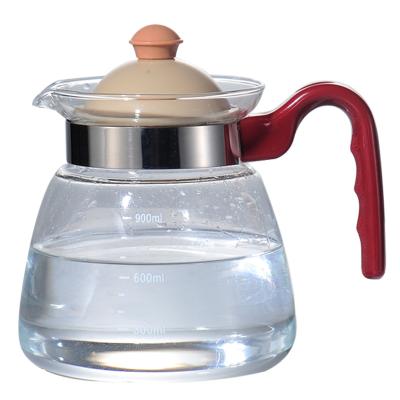 China Viable New Arrival Chinese Simple Style Direct Fire 1000ml Electric Microwave Oven Glass Teapot for sale