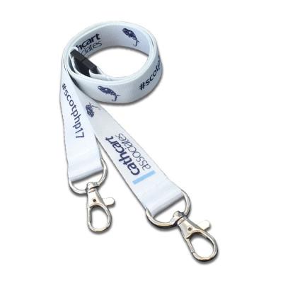 China Promotional Gift Lanyard Silk Screen Logo Reflective Polyester Straps Security Sublimation Strap Heat Transfer Printing Phone Straps for sale