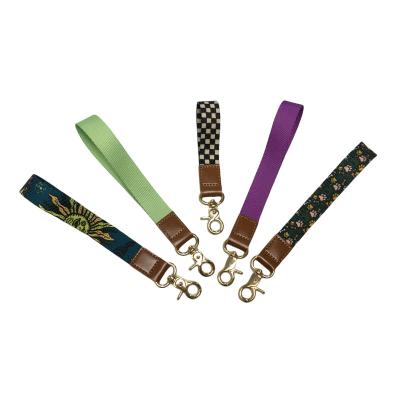 China Neck Strap CMYK Polyester Lanyard Customized Design Manufacturer Neck Strap Ribbon Key Chain for sale