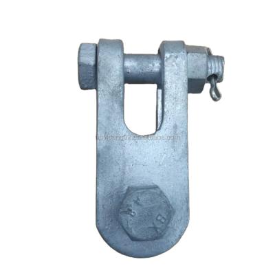 China Galvanized Steel Z Type Clevis Plate Hit Clevis For Electric Power Fitting Pipeline Pole Fitting for sale