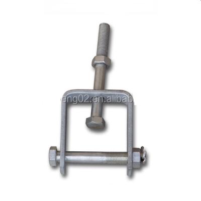 China Overhead Line Accessories Hot Dip Galvanized Carbon Steel D Bracket Insulator Clevis for sale