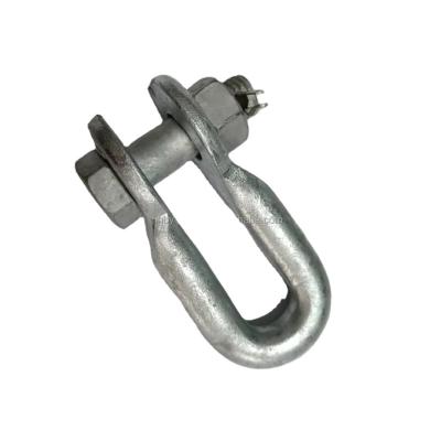 China Overhead Transmission Line Hot Dip Galvanized U Type Tie Shackle / Fitting For Electric Power Line for sale