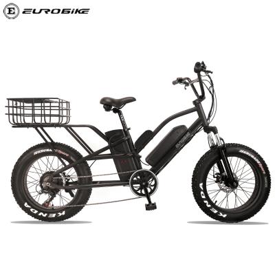 China Ready to Ship Steel 20 Big Tire 26 4.0 Motor Fat Bike Mountain Bike Electric Cargo Bike 48V 16ah 20ah Lithium Battery for sale