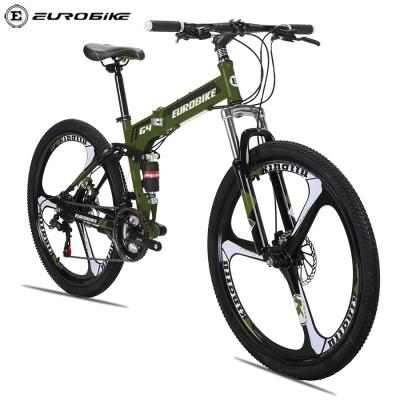 China Eurobike Steel Suspension Mountain Bike US Warehouse 26 Bicycle Double Folds For Adult OEM Frame Speeds Spoke Mag Wheel Available for sale