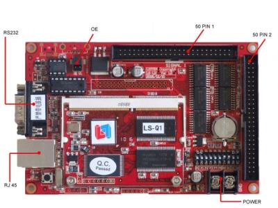 China Listen LS-Q1 Async RGB Color LED Control Card for sale