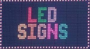 China P10 LED Display Sign, 1-4 Line 192x32 Tri-Color for sale