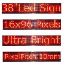 China P10 LED Display Sign, 1-8 Line 192x64 RED for sale