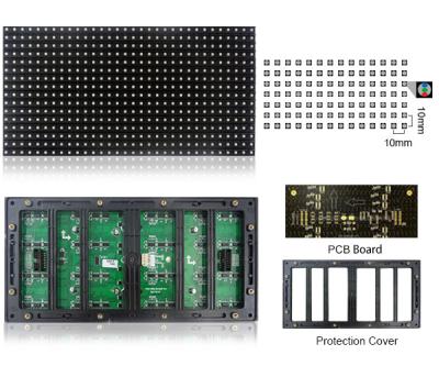 China P10 Outdoor led display module full color SMD3535 for sale