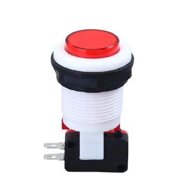 China Micro Momentary Switch LED Illuminated Slot Games Push Buttons Large Arcade Push Button 28mm Game Push Button With Led for sale