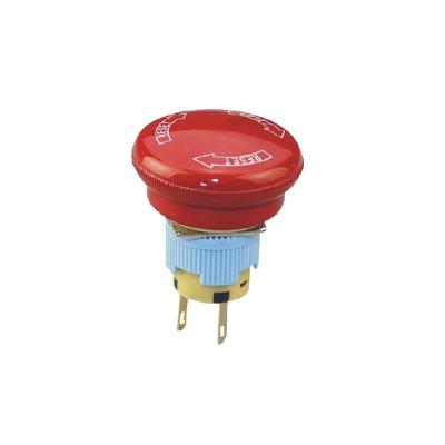 China A16-20SR-B DPST Emergency Stop Mushroom Waterproof Button Lock for sale