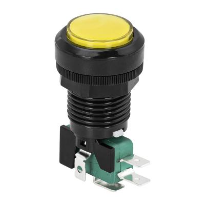 China 24MM Arcade Push Button Colors 12V Momentary Panel Holder Led Light Lamp Illuminated Player Round Shape Game Arcade Push Button Switch for sale