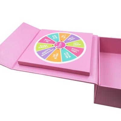 China Recyclable Retail Cardboard Gift Box Ribbon Magnetic Paper Closure For Kids Gift Vouchers for sale