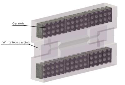 China ISO90001 Ceramic Insert Hammer White Iron Casting For Mining for sale