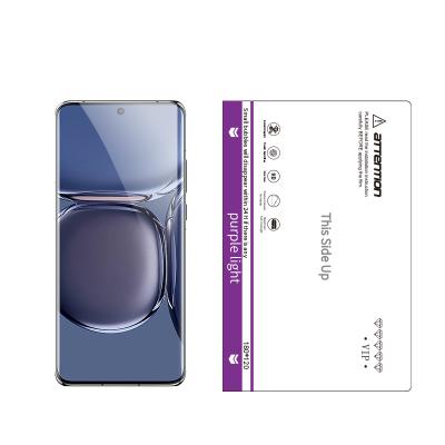 China Applicable to any mobile phone OEM/ODM Support protective film full cover TPU screen repair sheet purple super flexible light pattern for hydrogel machine for sale