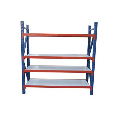 China Suitable For Layer Outside Adjustable Storage Rack Steel Shelving With High Loading Capacity for sale