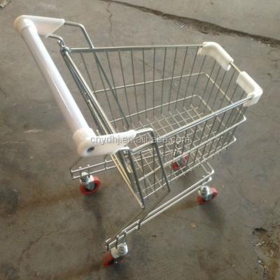 China Mini Size Supermarket Used Folding Shopping Trolley for sale