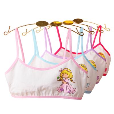 China QUICK DRY Soft Cotton Printed Kids Toddlers Sports Bra Teens Girls Training Bra for sale