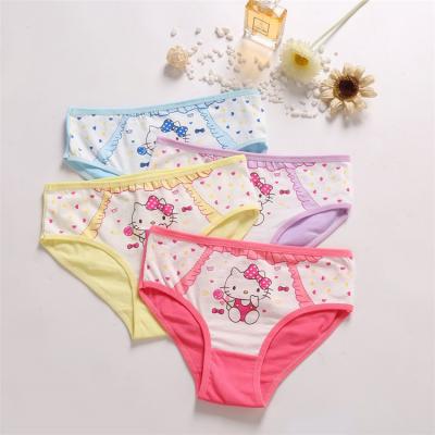 China Soft Breathable QUICK DRY Cotton Cartoon Cute Children Briefs Wholesale Lovely Girls Underwear for sale