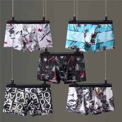 China Men Antibacterial Seamless Sexy Boxers Fashion Breathable Shorts Briefs Men Underwear for sale