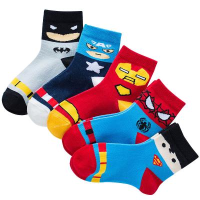 China 2021 QUICK DRY cartoon kids bangs kids youth boy girl cotton crew socks for 2-12 years baby socks for sale