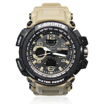 China Alarm Sanse S-2066 Mens Digital Sports Watches Military Wristwatches Waterproof Watch Alarm Chronograph for sale