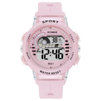 China SYNOKE 9631 Cute Alarm Children Watches Waterproof Silicone PU Band Kids Gift Watch for sale