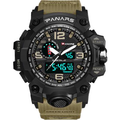 China New Style PANARS 8202 Waterproof Alarm Watch Men Sports Military Watch Men Analog Dual Shock Digital Time Watch for sale