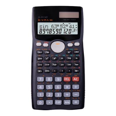 China FX-991MS Black Style Calculadora 401 School Students Scientific Calculator 10+2 Functions Scientific Figures for sale