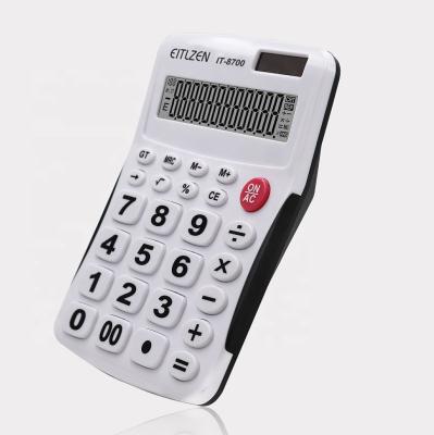 China 12 Digit General Purpose Electronic Big Button Calculator Solar Desktop Calculator for sale