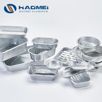 China Alimento de Las Bandejas Descartables de aluminio Para d'alimentos d'Envases Para for sale