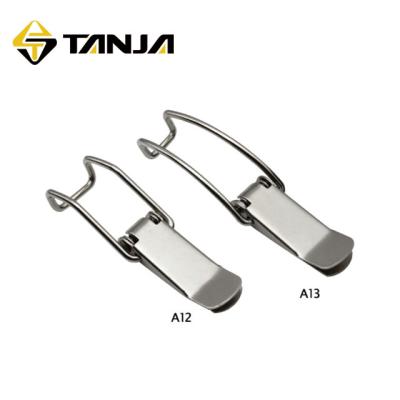 China Flexible iron A12 toggle latch [TANJA] and nickel plated deadbolt latch with self hook for bucket /box cover for sale