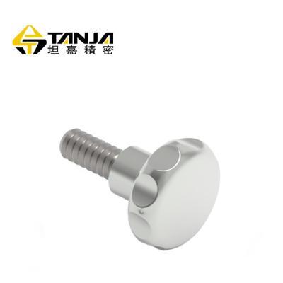 China TANJA T51 Stainless Steel Knob Stainlless Steel Thumb Screws With Knurling Round Head SUS304 Aluminum Alloy Plum Bolt Knob for sale