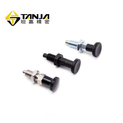 China TANJA S02 Carbon Steel Index Plunger Spring Latch Pull Pin Latch Knob Index Plunger of Chemical/Foodstuff Equipment and Inspection Instrument for sale