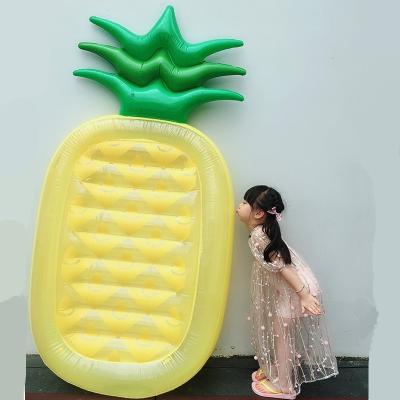 China Hot Selling PVC Beach Swimming Pool Pad Pineapple Swim Ring Kid+Adult Summer Poolside Reception Water Floating Toy for sale