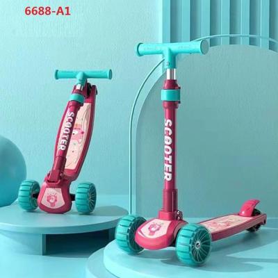 China 3-10 small cheap portable 3 wheel baby child kick scooter with led light for kids for sale