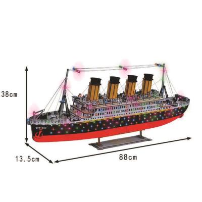 China Best Quality DIY TOY Hot Selling Product High Price Foam Titanic 3d Stereoscopic Puzzle Paper Model for sale