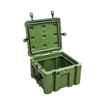 China Food stoarge LLDPE 80L tool box trolley, miliary box, plastic tool case for sale