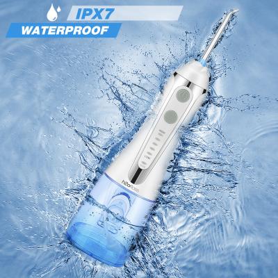 China Outdoor Water Flosser Electric H2ofloss Wireless Rechargeable Portable Dental Irrigator IPX7 for sale