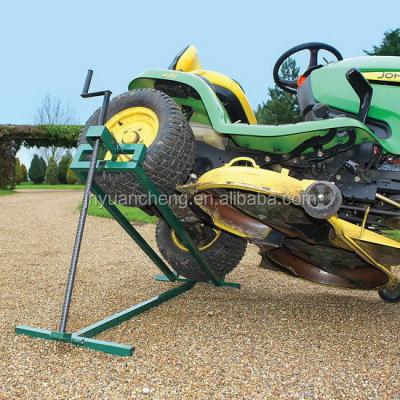 China Low Price Adjustable Metal Profile Motorcycle Jack Lift Lawn Mower Pusher Max.400kgs for sale