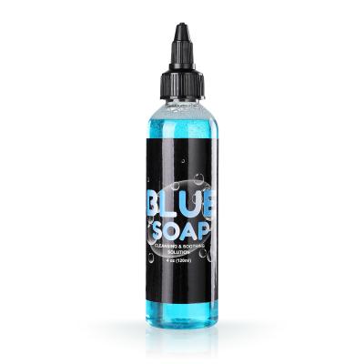 China Blue Soap Tattoo 120ml 4OZ Tattoo Foam Soap For Disinfection for sale