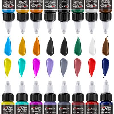 China Waterproof Tattoo Ink 1/2OZ Tattoo Pigments For Permanent Makeup for sale