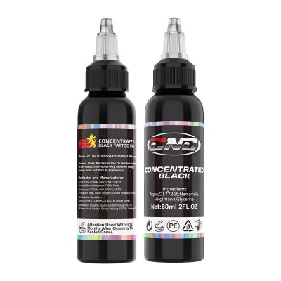 China Concentrated CNC Tattoo Ink Black For Bold Designs 60ML/Bottle for sale