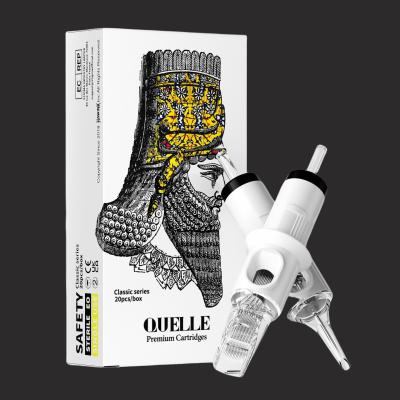 China White Disposable Tattoo Cartridge Needle with Single Package Size 12x6x4cm for sale